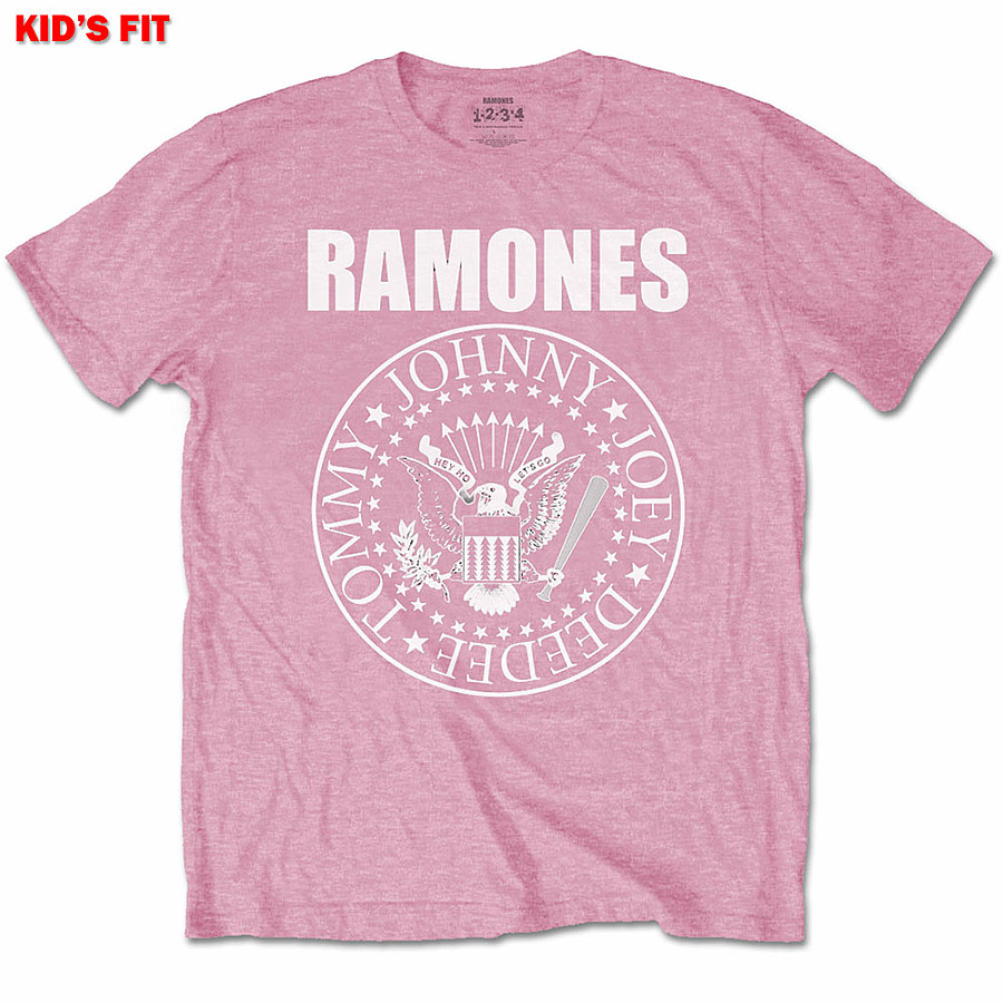 Ramones tričko, Presidential Seal Pink, dětské, velikost XS velikost XS (3-4 roky)