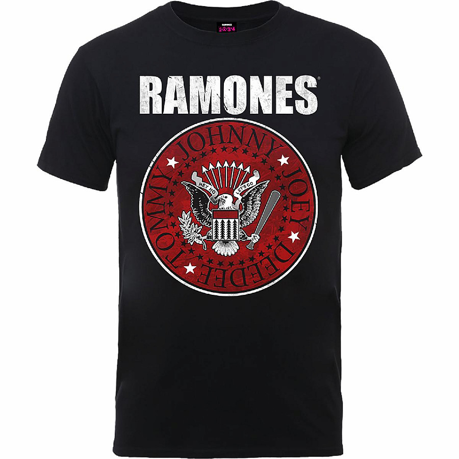 Ramones tričko, Red Fill Seal, pánské, velikost S