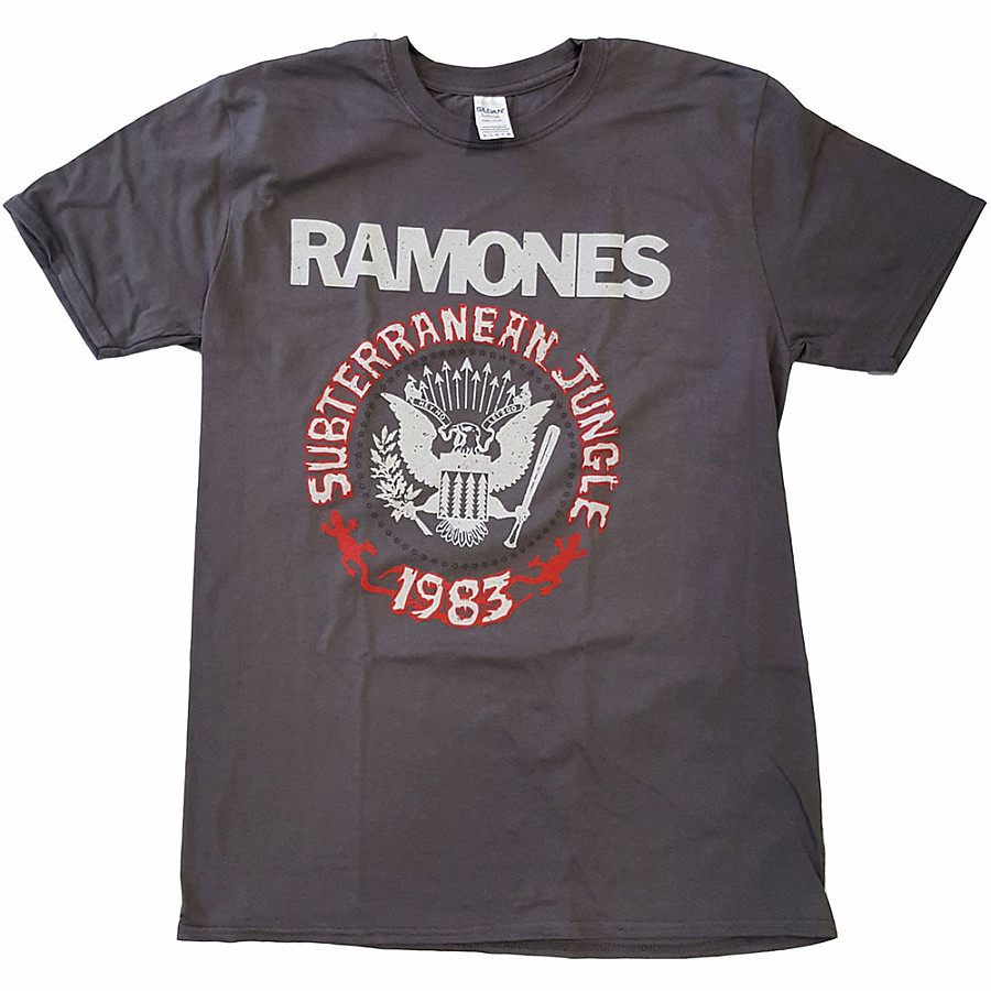 Ramones tričko, Subterraneun Jungle Charcoal Gray, pánské, velikost L