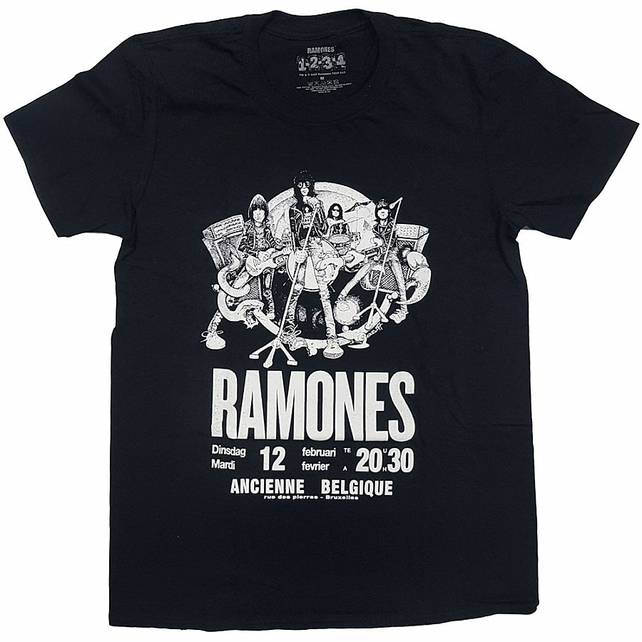 Ramones tričko, Belgique Black, pánské, velikost S