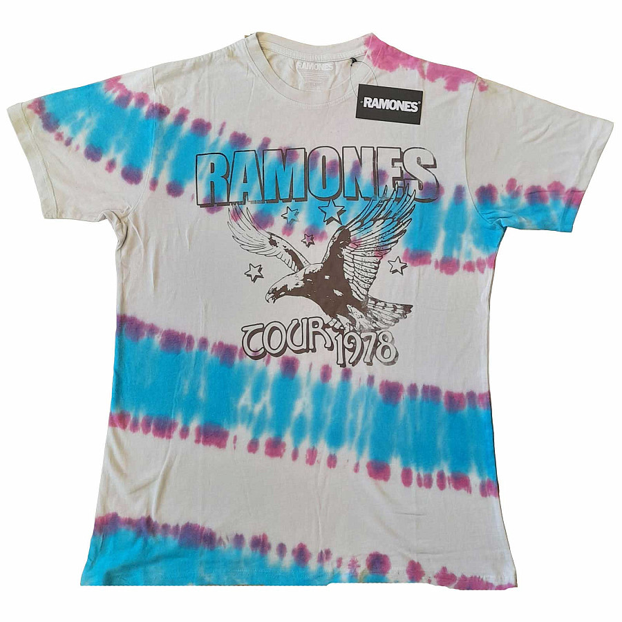 Ramones tričko, Eagle Dip Dye Wash Natural, pánské, velikost S
