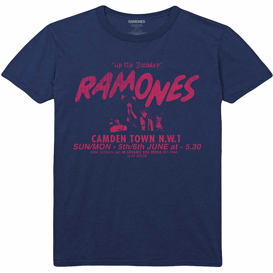 Ramones tričko, Roundhouse Navy Blue, pánské, velikost XXL