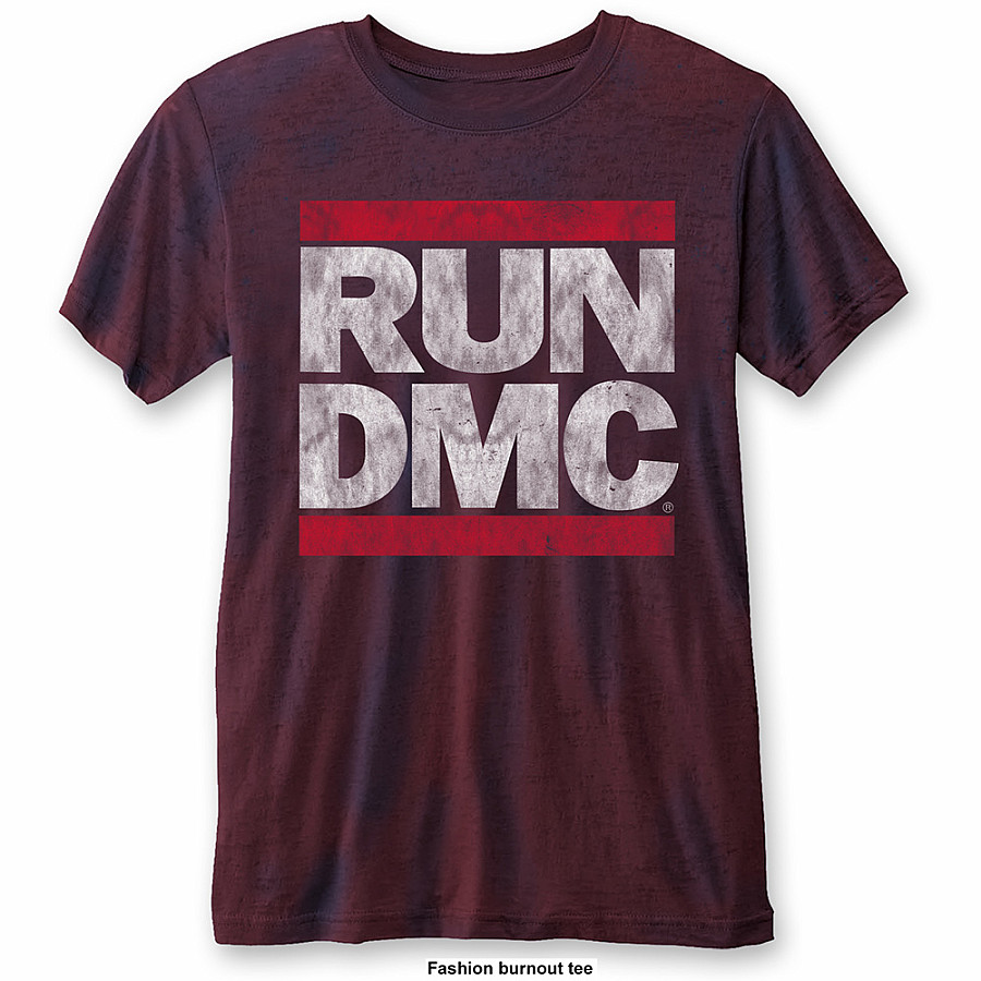 Run DMC tričko, DMC Logo Burn Out, pánské, velikost M