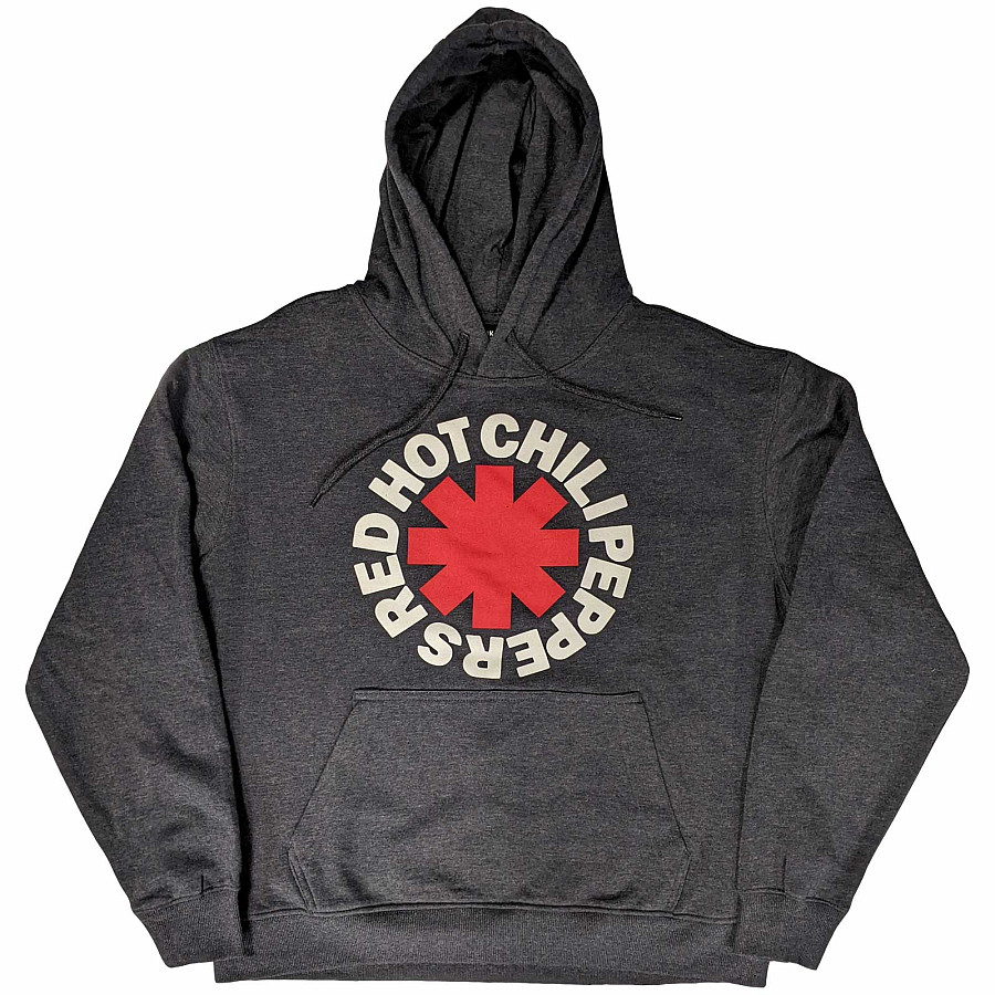Red Hot Chili Peppers mikina, Classic Asterisk Charcoal Grey, unisex, velikost S