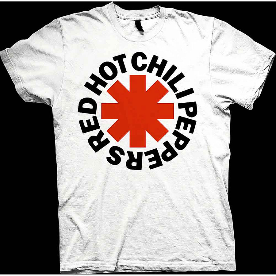 Red Hot Chili Peppers tričko, Red Asterisk White, pánské, velikost M