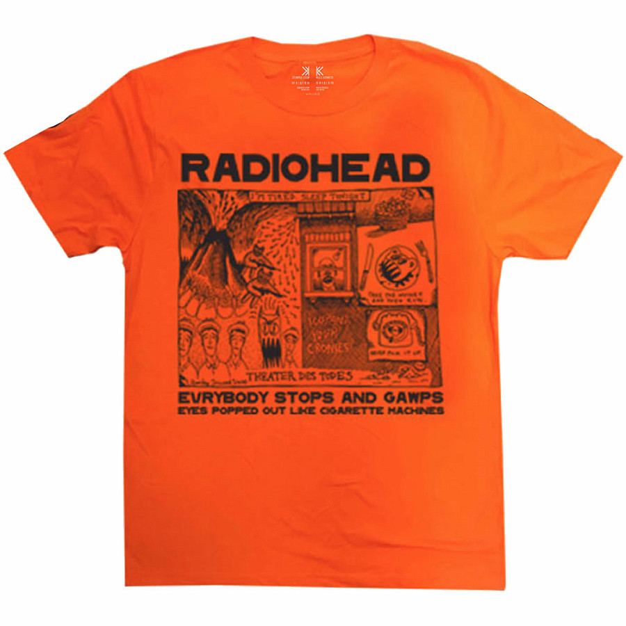 Radiohead tričko, Gawps Organic Orange, pánské, velikost XXL