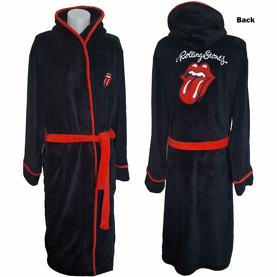 Rolling Stones župan, Classic Tongue Black, velikost XL