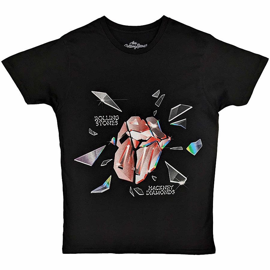 Rolling Stones tričko, Hackney Diamonds Explosion Black, pánské, velikost S