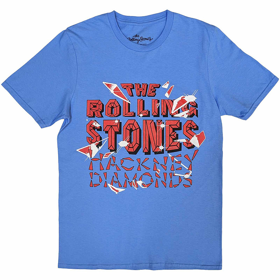 Rolling Stones tričko, Hackney Diamonds Shatter Blue, pánské, velikost XL