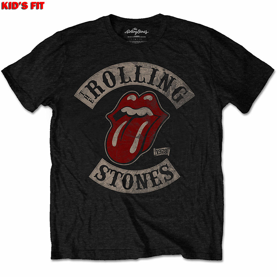 Rolling Stones tričko, Tour 78 Black, dětské, velikost XXL velikost XXL (12-13 let)