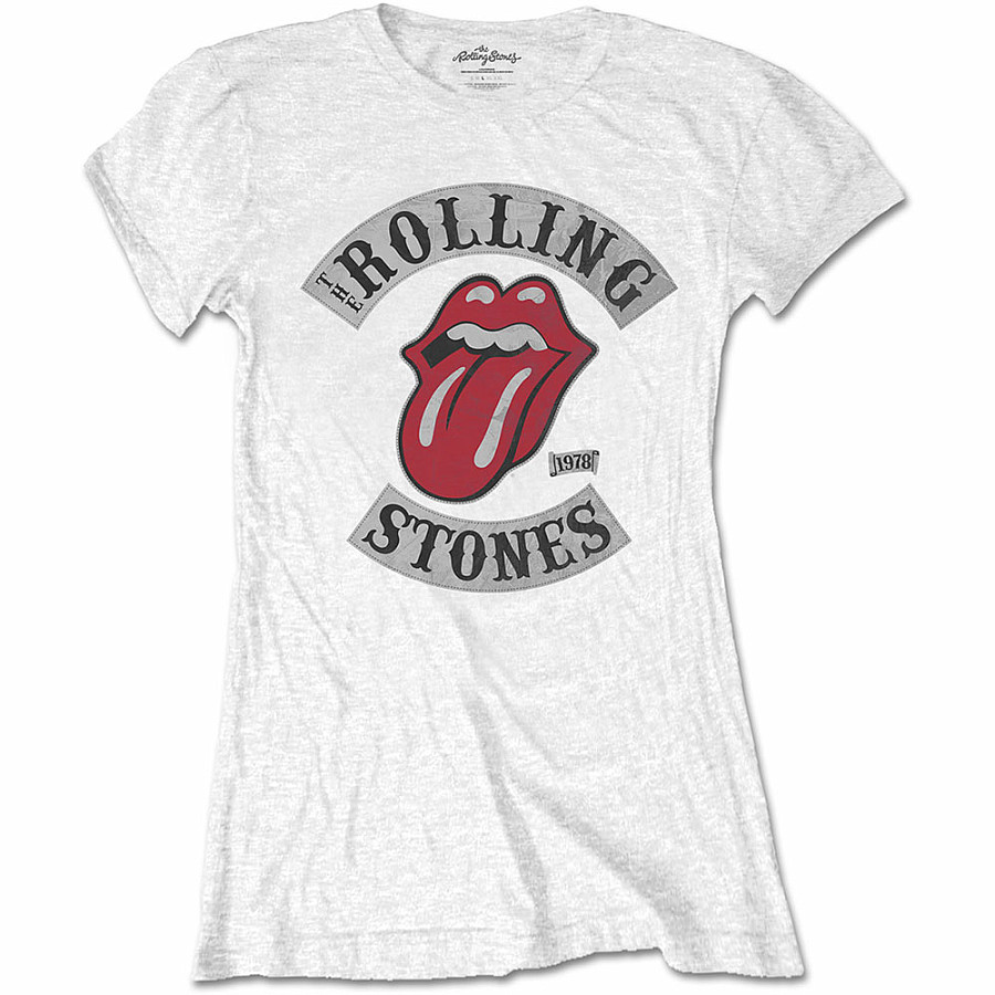 Rolling Stones tričko, Tour 78 White, dámské, velikost M