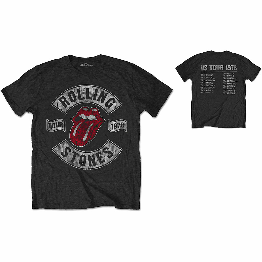 Rolling Stones tričko, US Tour 1978, pánské, velikost M