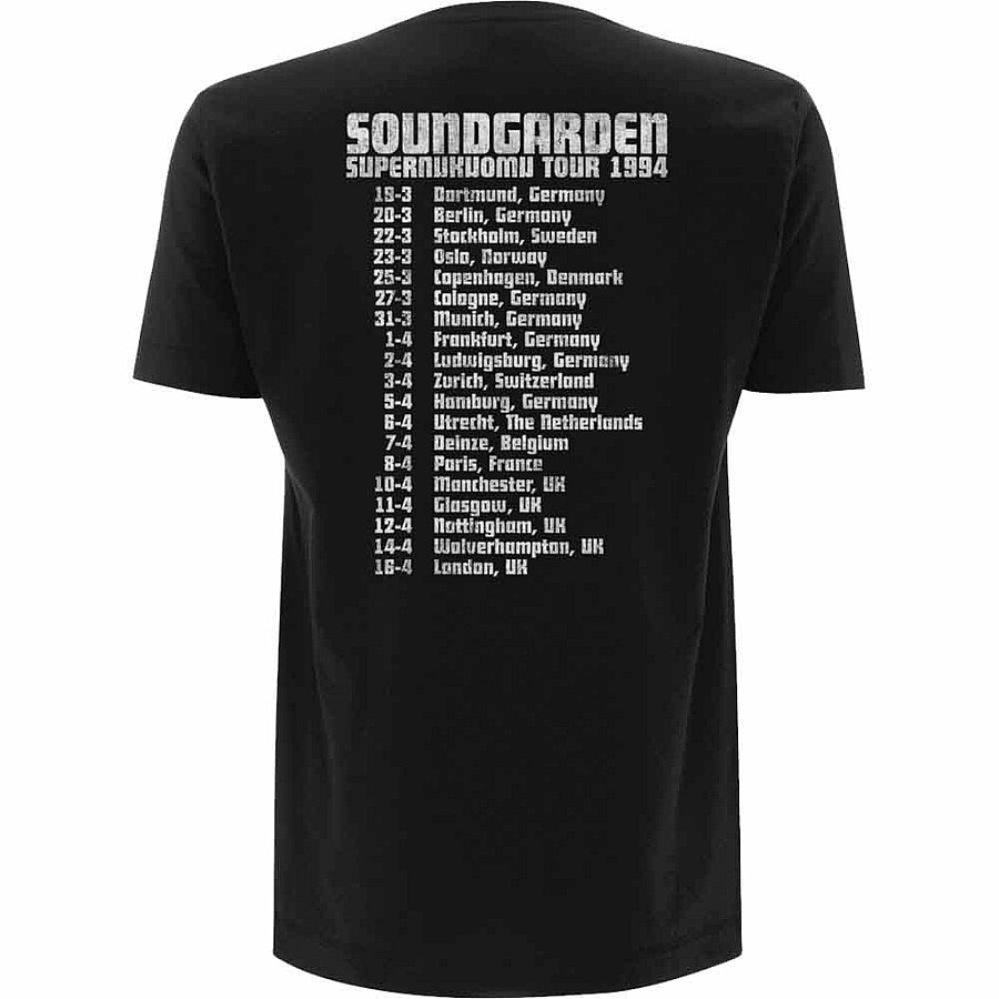 Soundgarden tričko, Superunknown Tour &#039;94 Black, pánské, velikost L