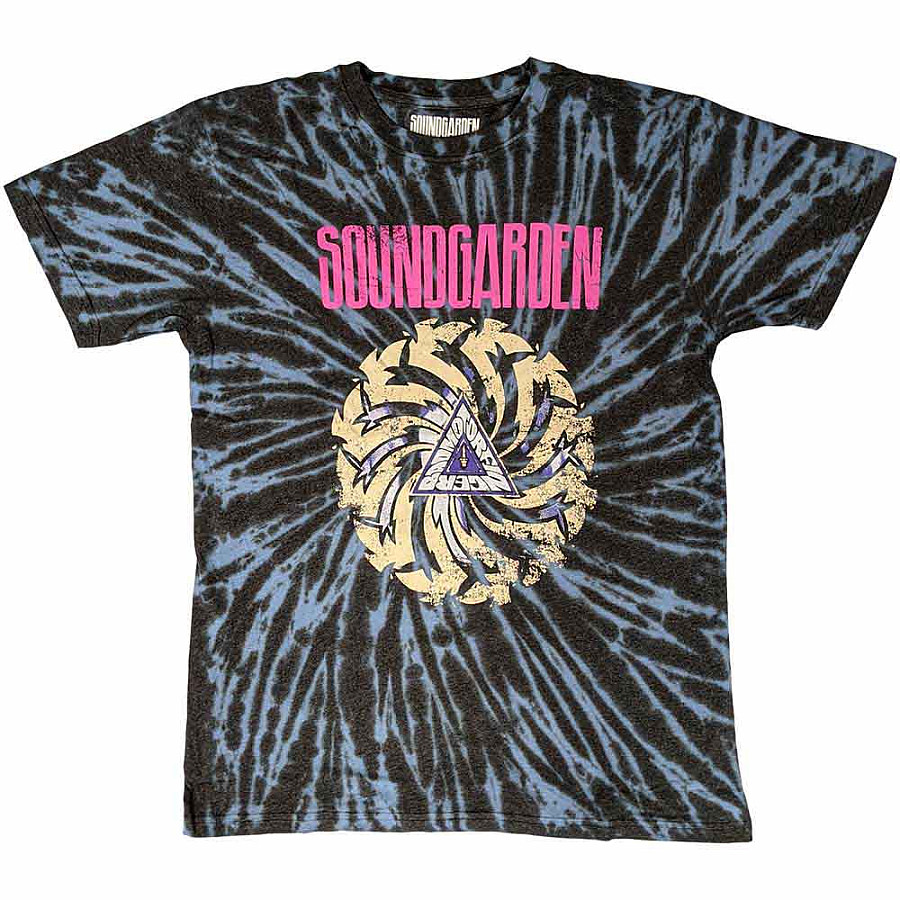 Soundgarden tričko, Badmotorfinger Dip Dye Wash Blue, pánské, velikost M