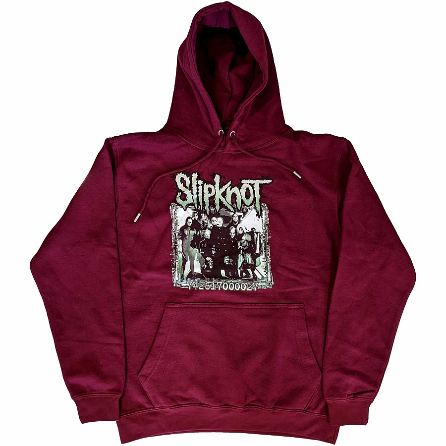 Slipknot mikina, Barcode Photo BP Maroon Red, pánská, velikost XL