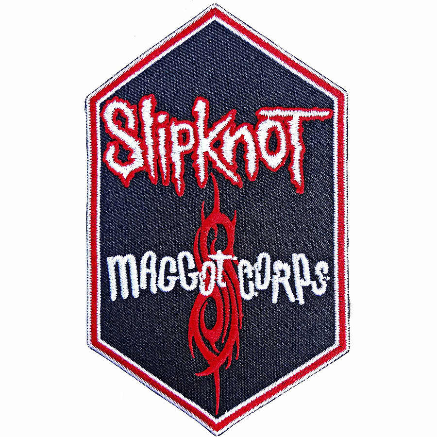 Slipknot tkaná nažehlovačka PES 130x79 mm, Maggot Corps