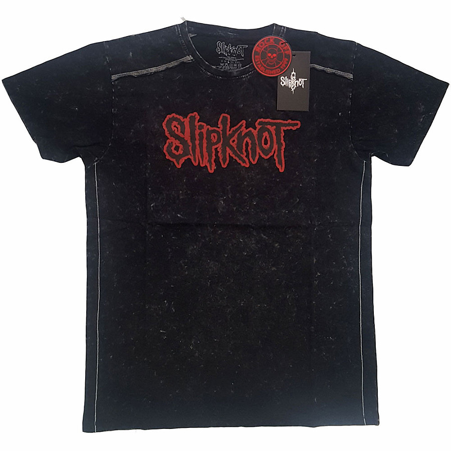 Slipknot tričko, Logo Snow Washed BP Black, pánské, velikost XL