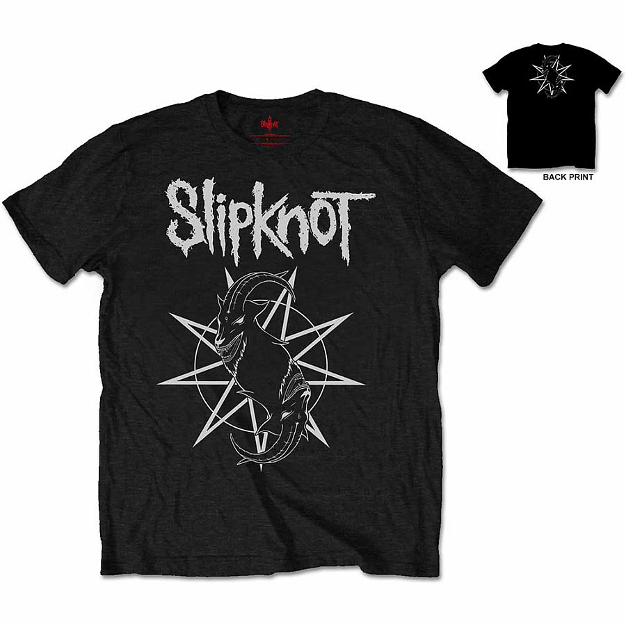 Slipknot tričko, Goat Star Logo with Back Printing, pánské, velikost XXL