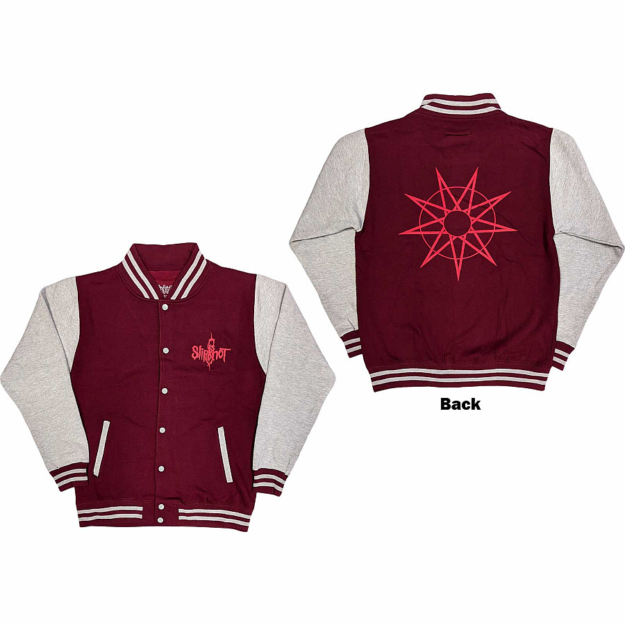 Slipknot bunda, 9 Point Star BP Maroon Red &amp; Grey, pánská, velikost XL