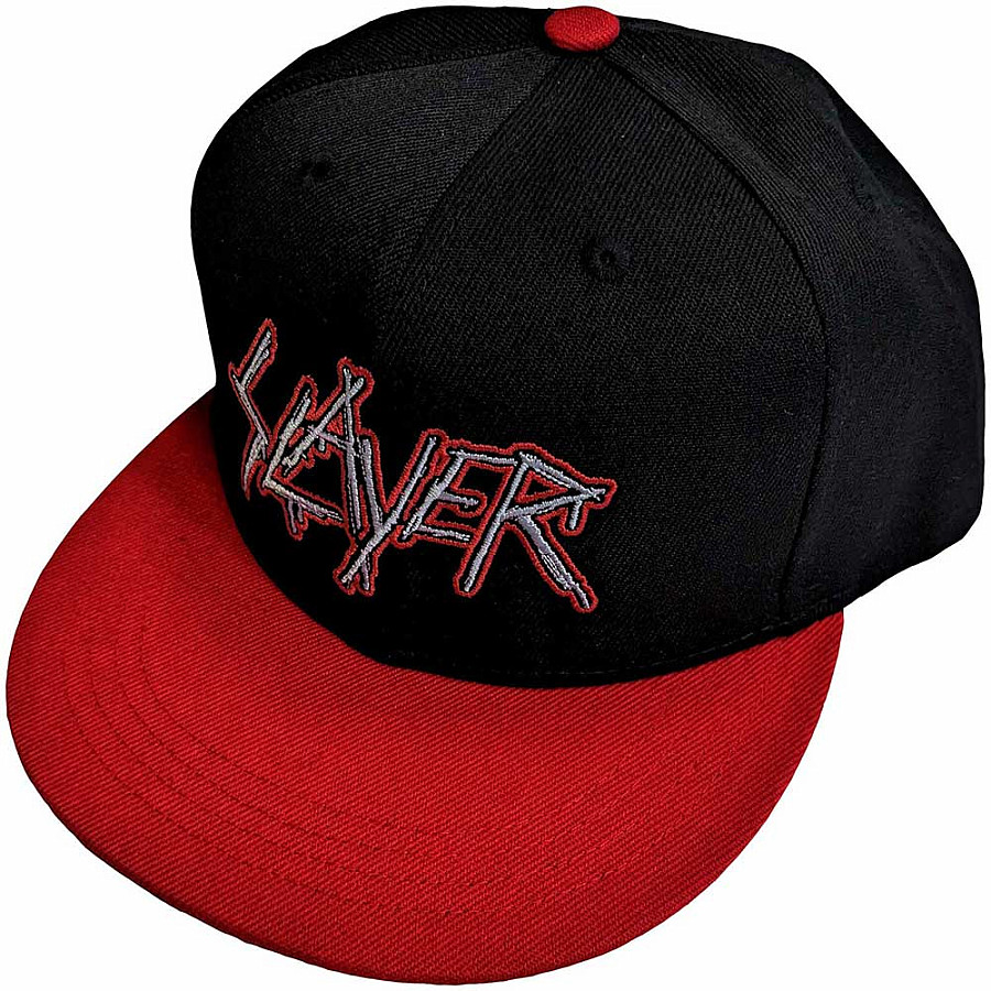 Slayer kšiltovka, Snapback Dripping Logo Outline Red &amp; Black