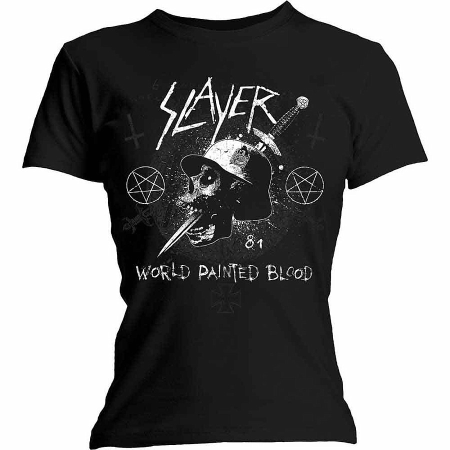 Slayer tričko, Dagger Skull Black, dámské, velikost XXL