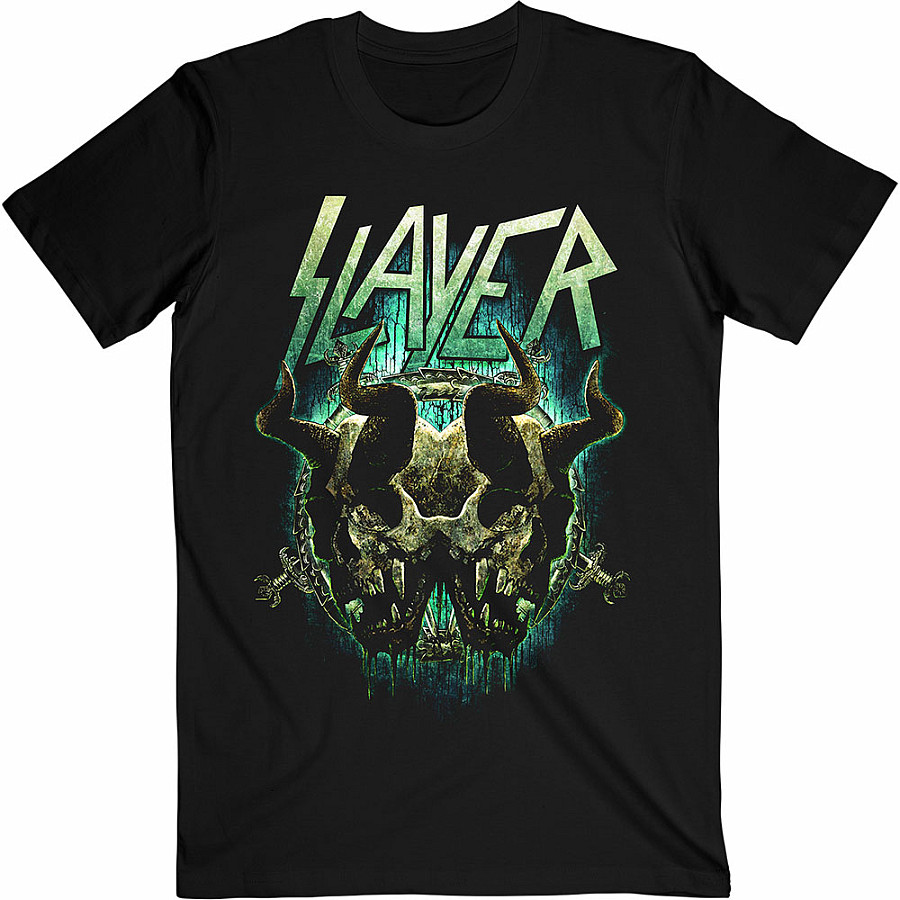 Slayer tričko, Daemonic Twin Black, pánské, velikost S