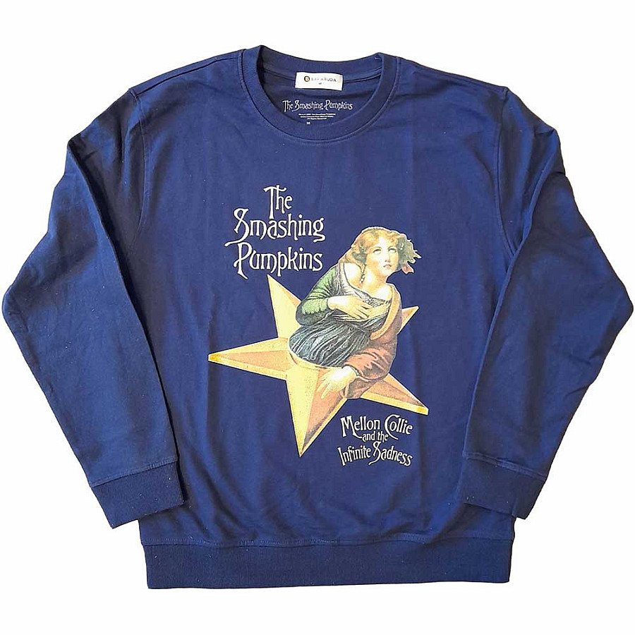 Smashing Pumpkins mikina, Mellon Collie Sweatshirt Navy, pánské, velikost M