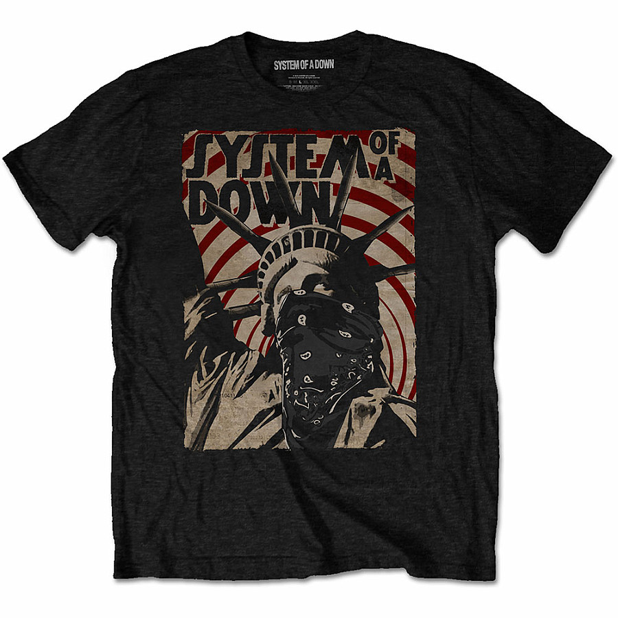 System Of A Down tričko, Liberty Bandit Black, pánské, velikost M