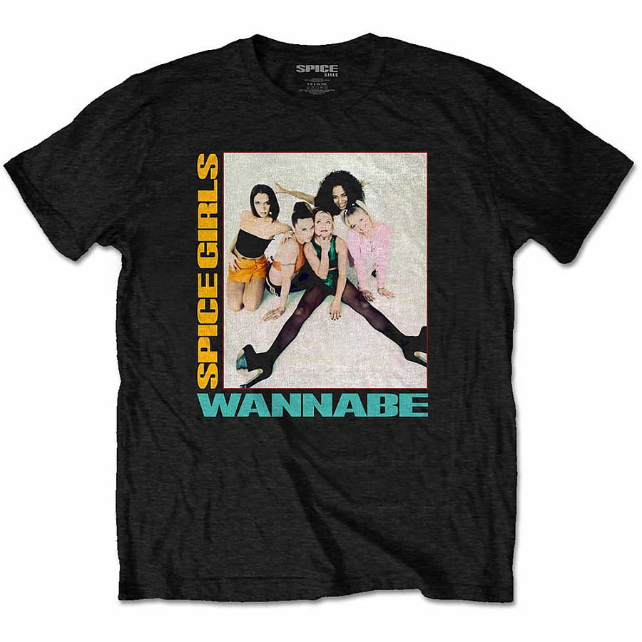 The Spice Girls tričko, Wannabe Black, pánské, velikost XL