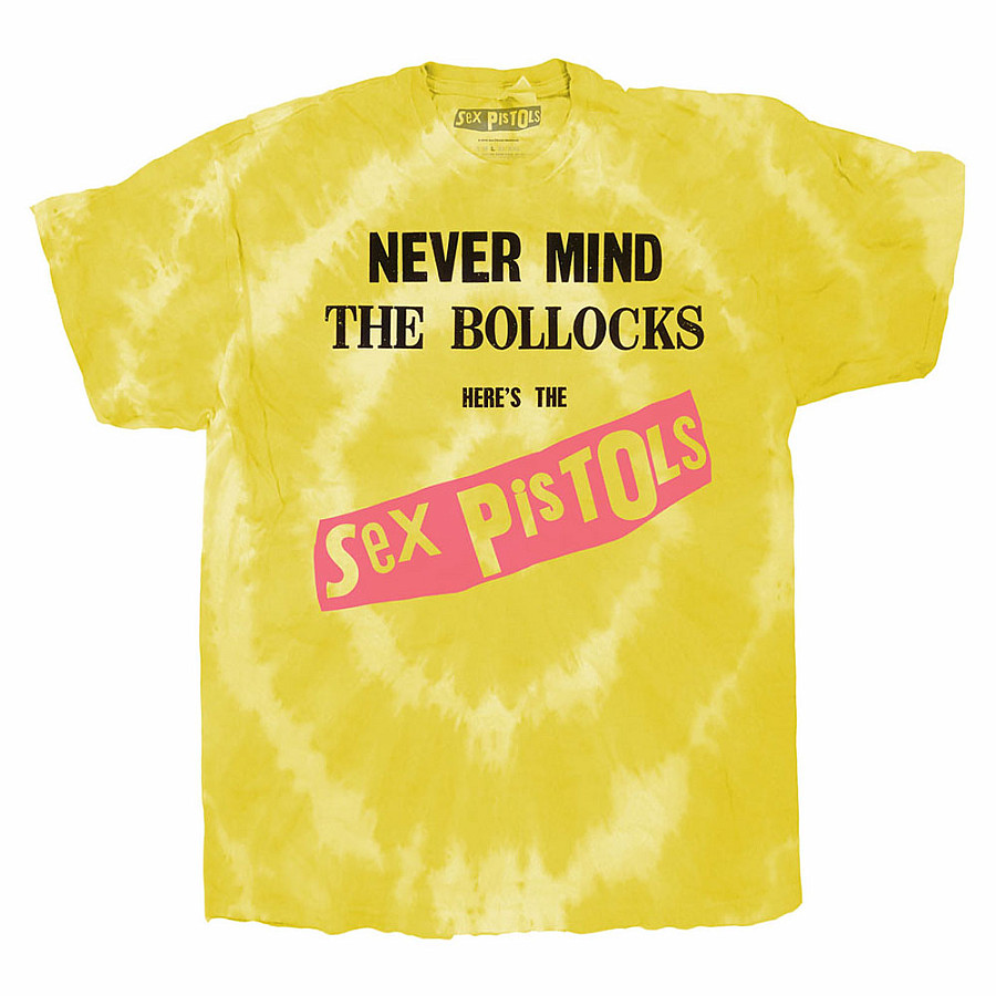 Sex Pistols tričko, NMTB Original Album Dip-Dye Yellow, pánské, velikost M