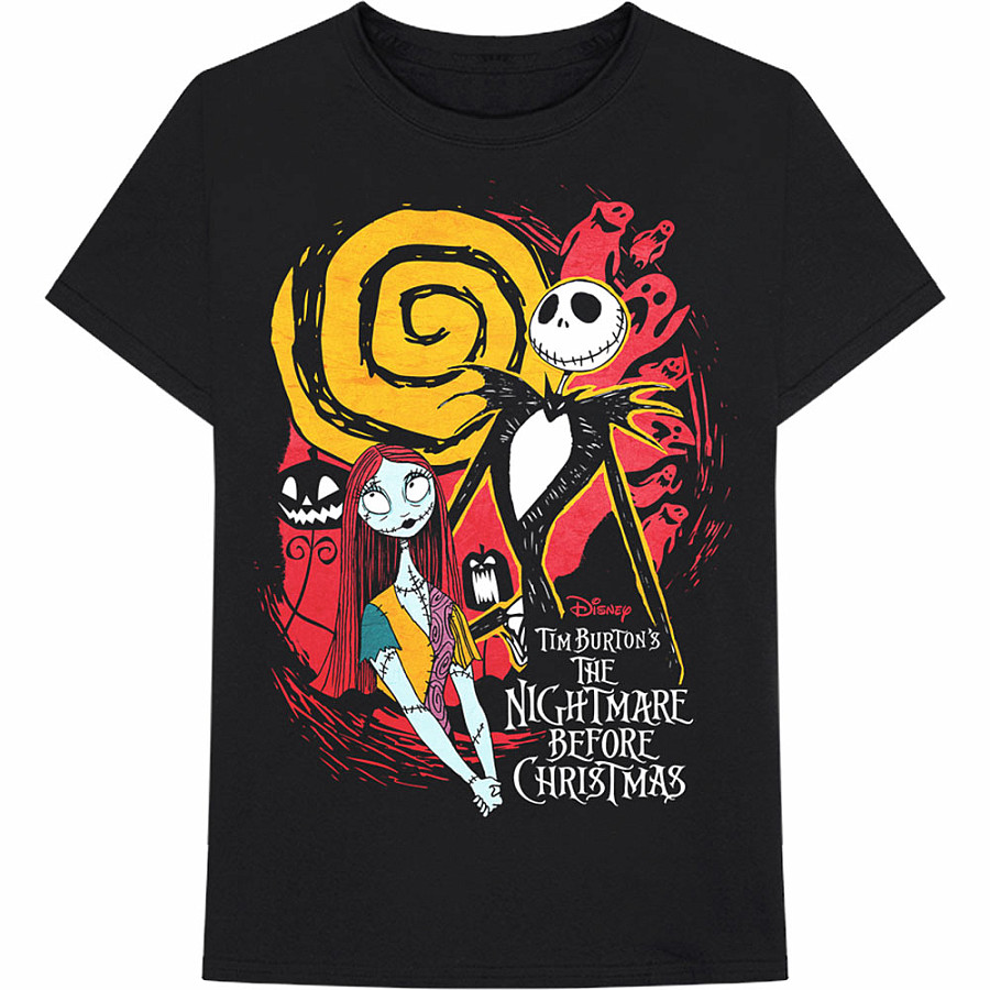 The Nightmare Before Christmas tričko, Ghosts Black, pánské, velikost M