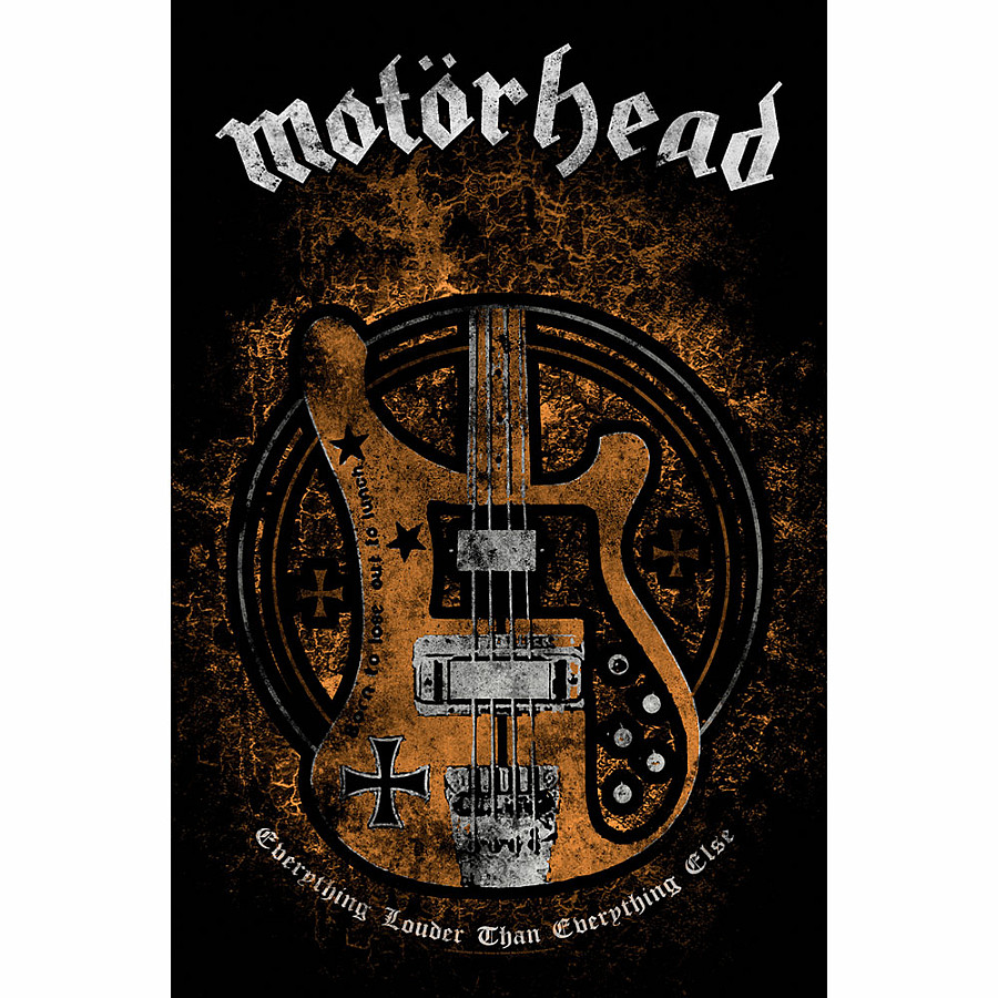 Motorhead textilní banner 70cm x 106cm, Lemmy&#039;s Bass