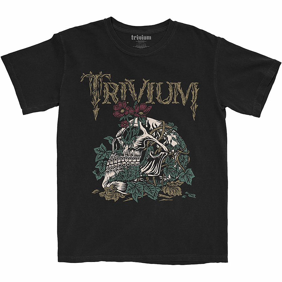 Trivium tričko, Skelly Flower Black, pánské, velikost XXL