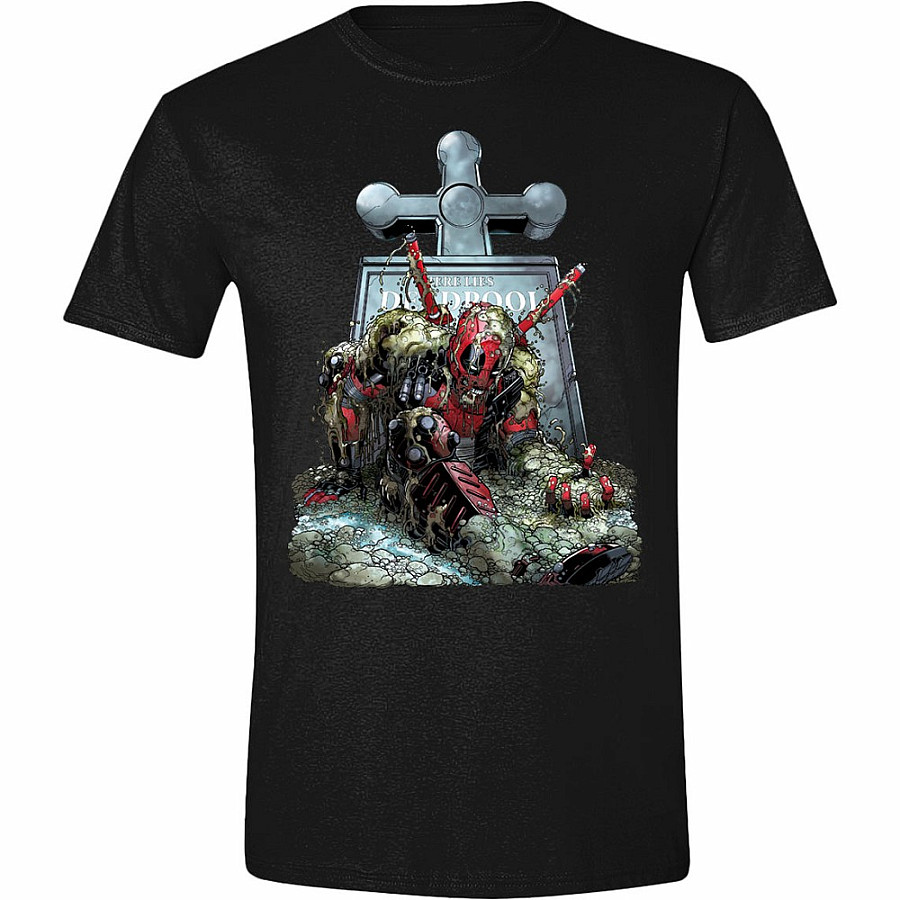 Deadpool tričko, Tombstone, pánské, velikost XXL