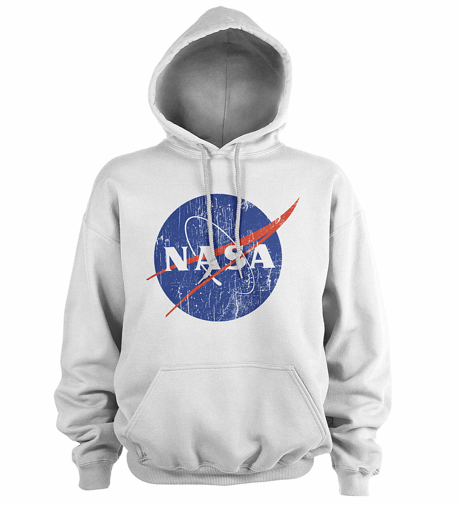 NASA mikina, Washed Insignia White, pánská, velikost S