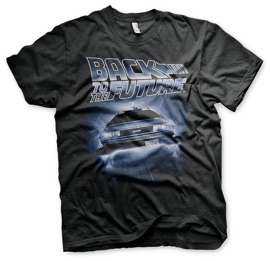 Back to the Future tričko, Flying Delorean, pánské, velikost XL