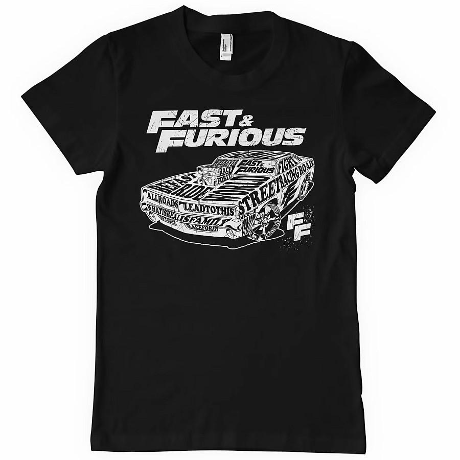 Fast &amp; Furious tričko, Fluid Of Speed Club Black, pánské, velikost S