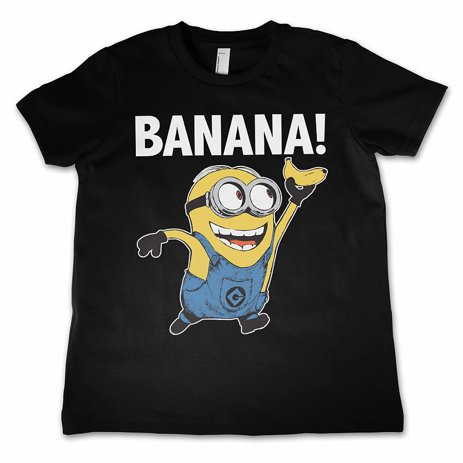 Despicable Me tričko, Banana! Kids Black, dětské, velikost M velikost M věk (8 let)