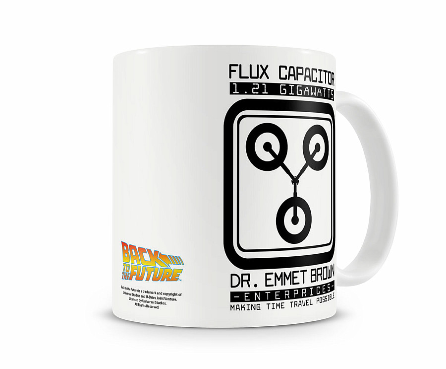 Back to The Future keramický hrnek 250 ml, Dr Emmet Brown Flux Capacitor