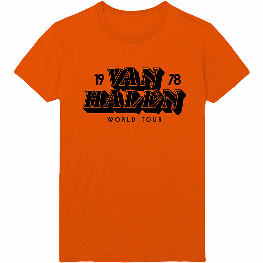 Van Halen tričko, World Tour '78, pánské, velikost XXL