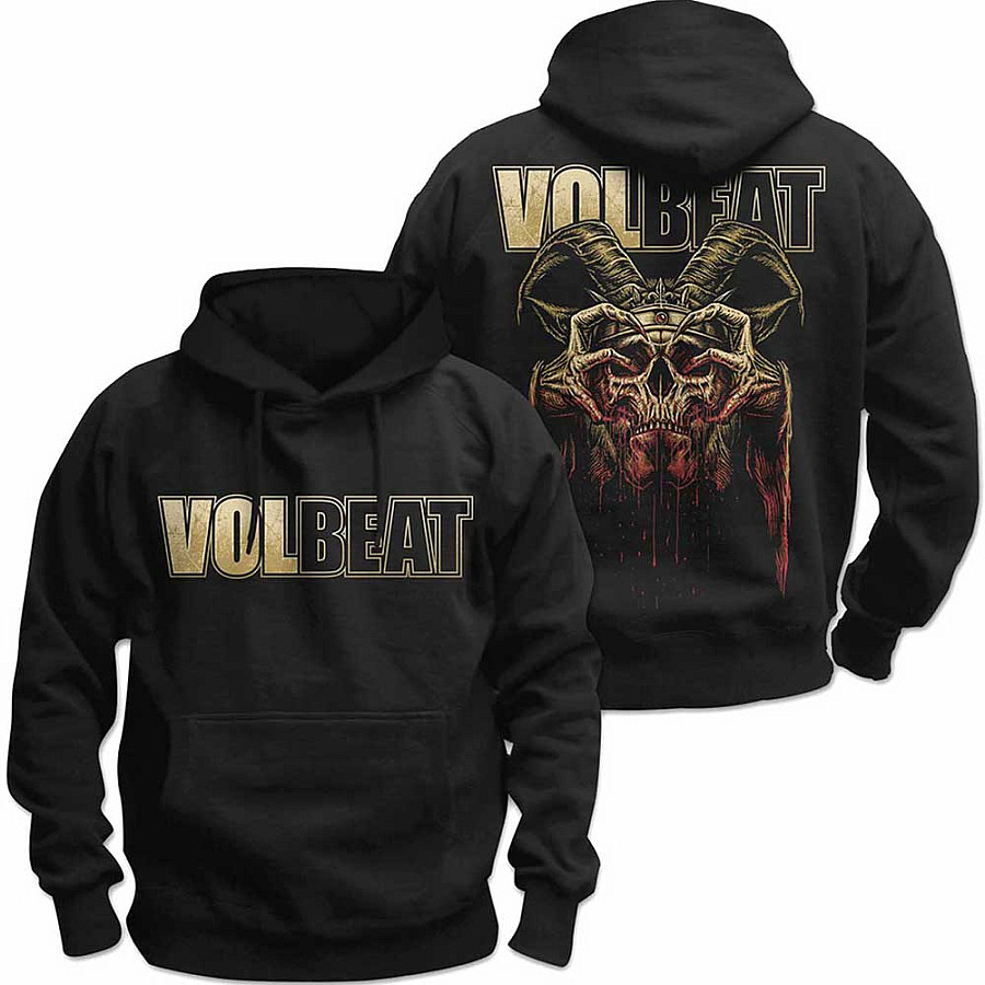 Volbeat mikina, Bleeding Crown Skull with back print, pánská, velikost XXL