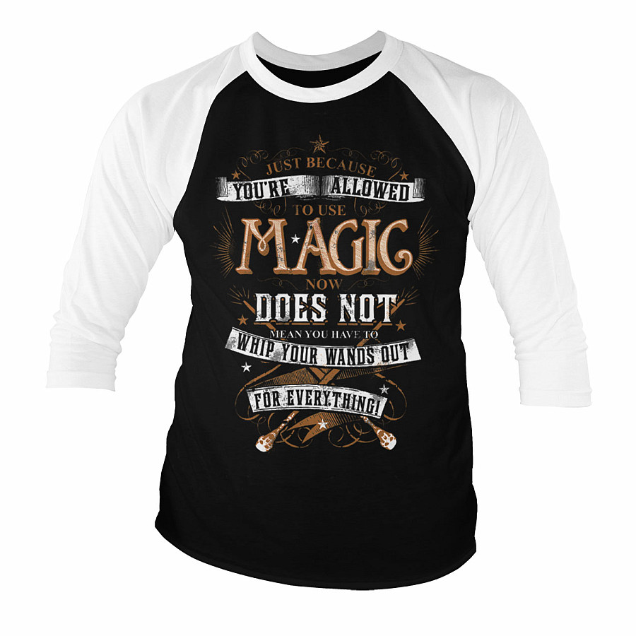 Harry Potter tričko dlouhý rukáv, Magic, pánské, velikost XL