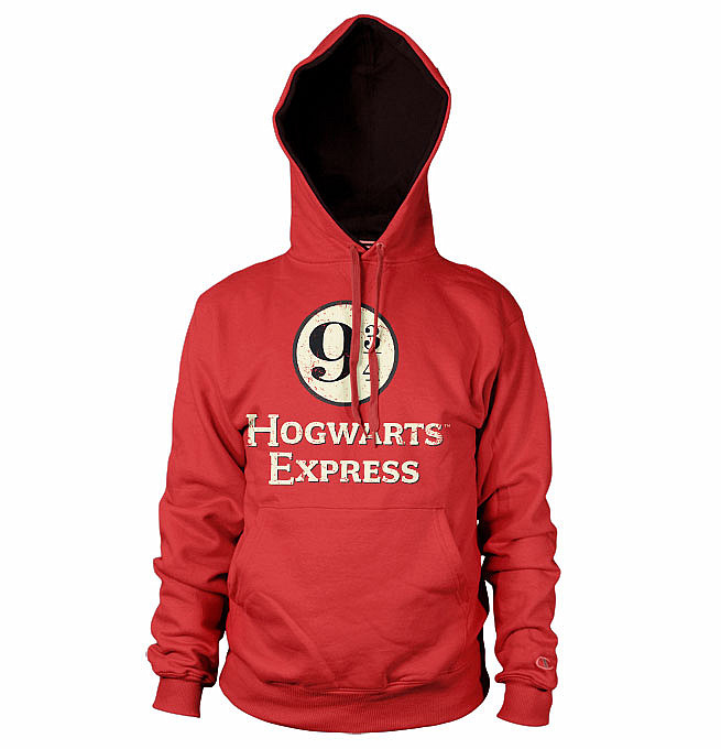 Harry Potter mikina, Hogwarts Express Platform 9-3/4 Hoodie Red, pánská, velikost M
