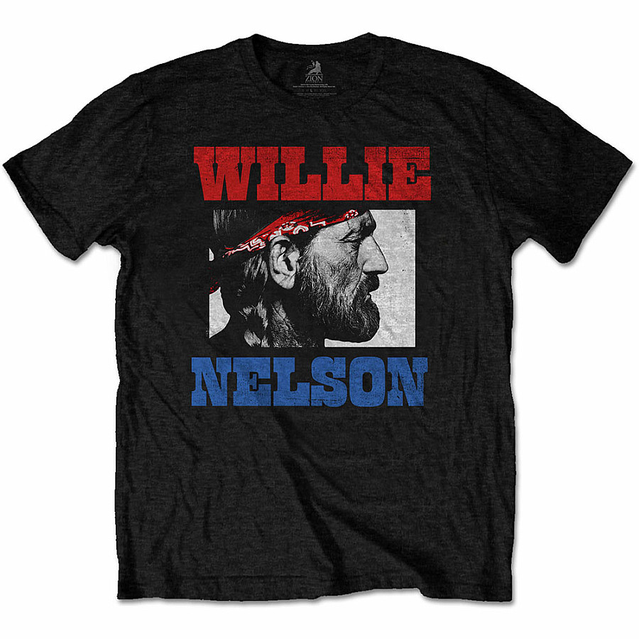 Willie Nelson tričko, Stare Black, pánské, velikost S