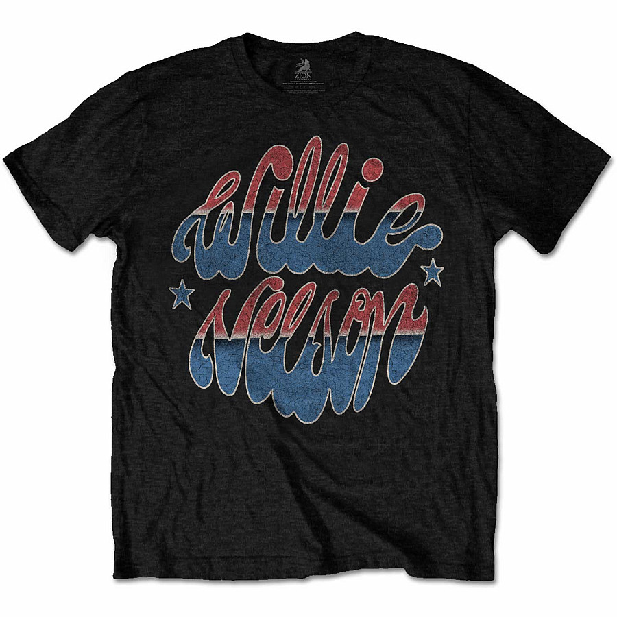 Willie Nelson tričko, Americana Black, pánské, velikost S