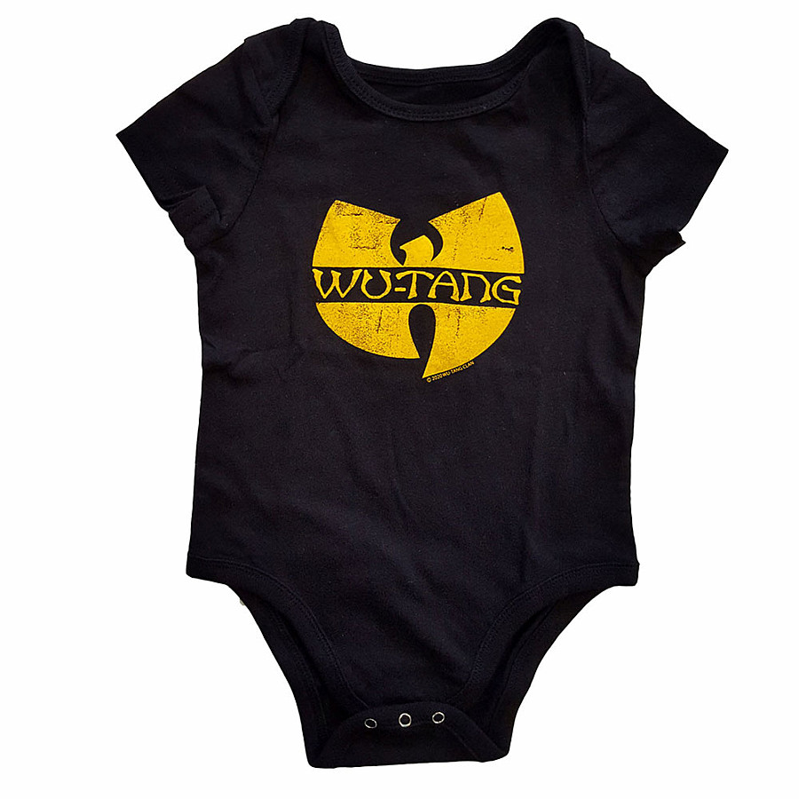 Wu-Tang Clan kojenecké body tričko, Logo Black, dětské, velikost L velikost L (6-9 měsíců)