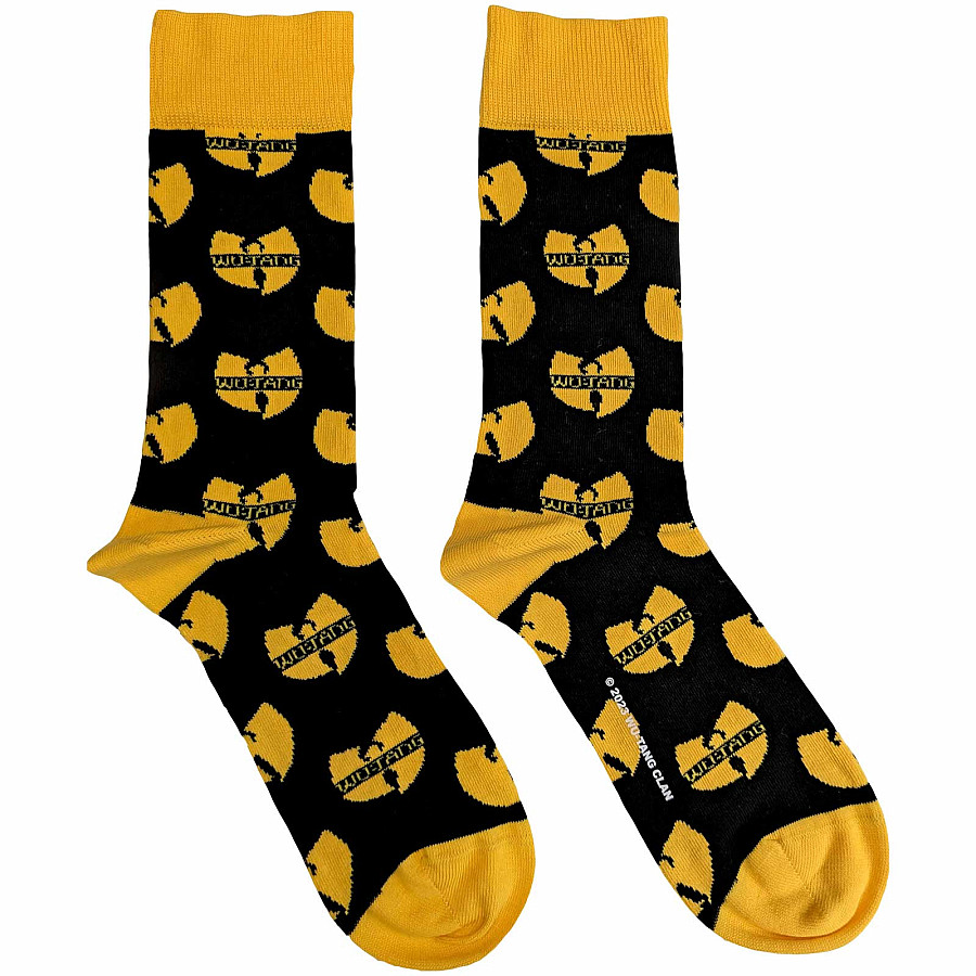 Wu-Tang ponožky, Logo Repeat Yellow Black, unisex - velikost 7 až 11