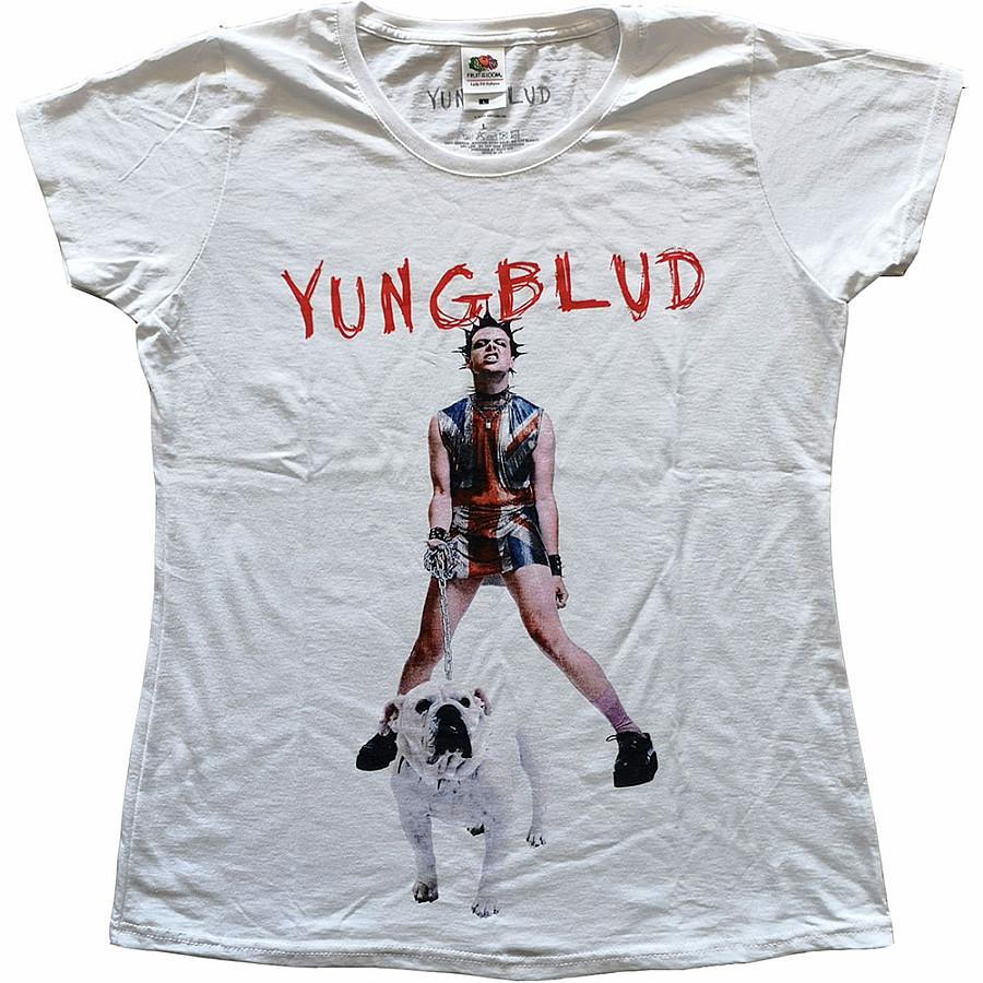 Yungblud tričko, Strawberry Lipstick White, dámské, velikost S