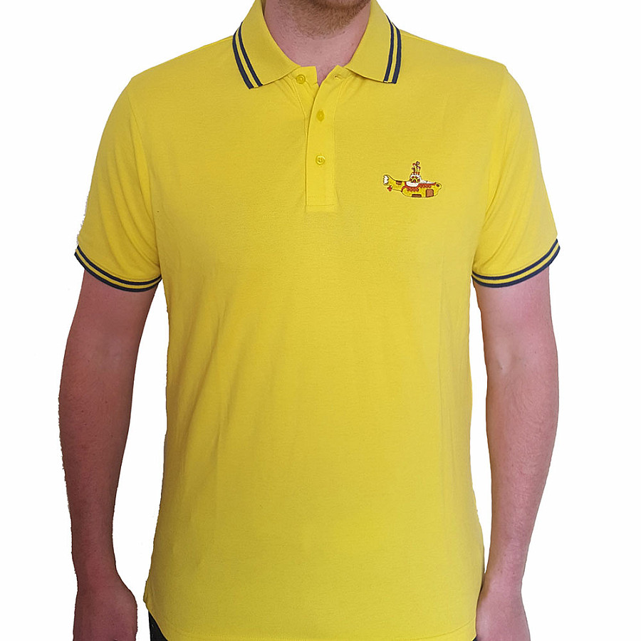 The Beatles tričko, Yellow Submarine Polo Yellow, pánské, velikost L