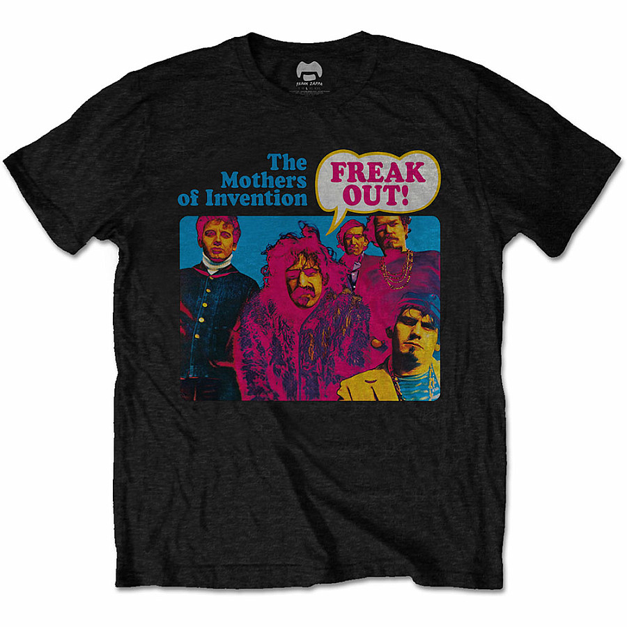 Frank Zappa tričko, Freak Out! Black, pánské, velikost L